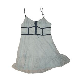 Urban Outfitters  Lace Corset Coquette Dress NWT Lt Blue Size L